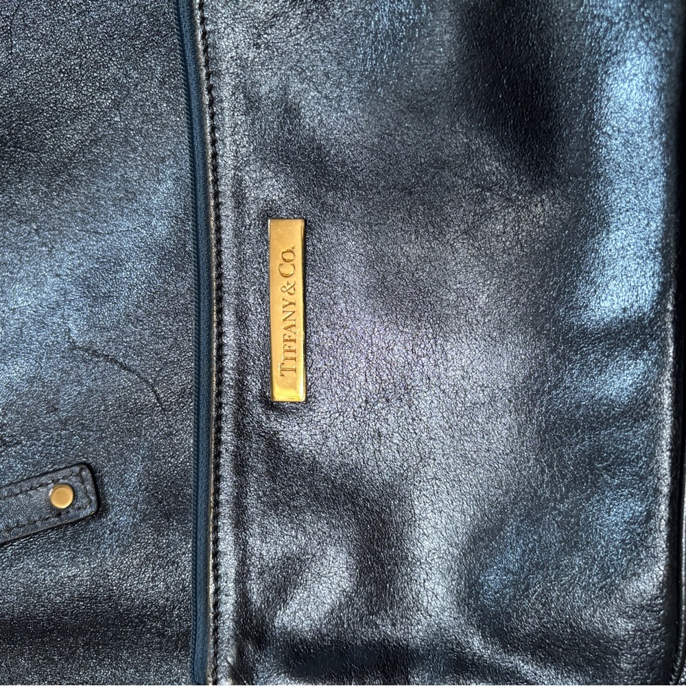 Tiffany & Co reversible blue suede tote - Picture 6 of 7